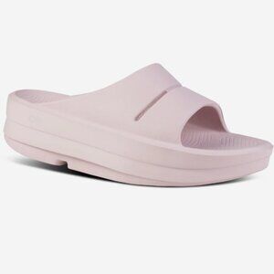 OOFOS OOahh Platform Slide Stardust Pink Size 6